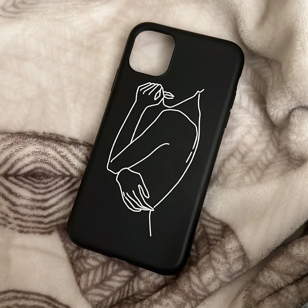 iPhone 12 Pro case.. Line Painting Print case